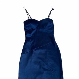 💜 Satin sexy black spaghetti strap dress